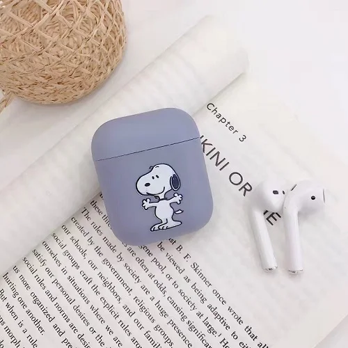 Чехол для наушников с рисунком Шиба-ину для Apple Airpods 1, беспроводные наушники с Bluetooth, чехол для наушников Airpods 2, зарядный чехол для наушников s - Цвет: C