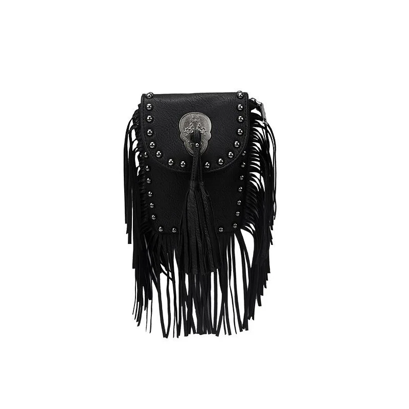 New Vintage Bohemian Fringe Messenger Crossbody Bag Purse Women Tassel Boho Hippie Gypsy Fringed Tote Handbag Womens (29)