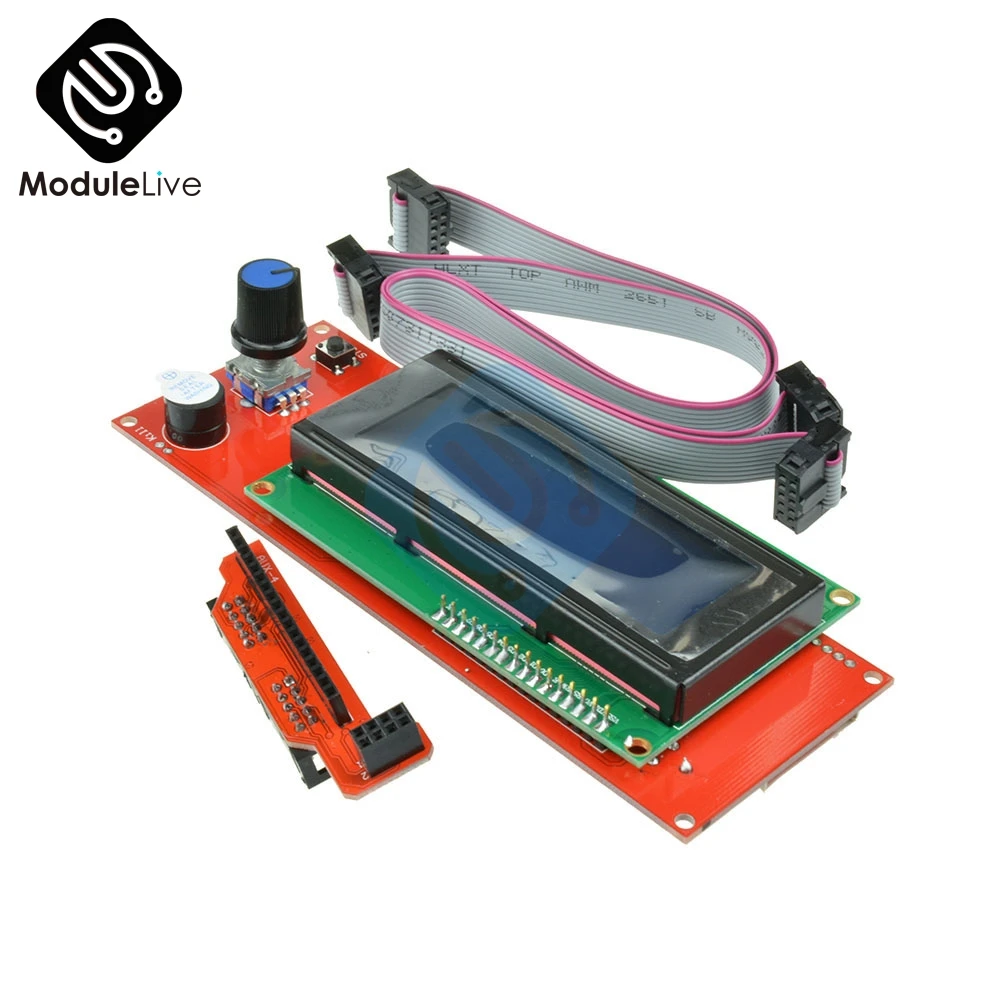 ЖК-дисплей 3d принтер Reprap Smart control ler Reprap RAMPS 1,4 2004 ЖК-управление с адаптером Mendel