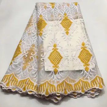 

French Net Lace Fabric 2019 High Quality African Tulle Lace Fabric With Stones Nigerian Lace Fabric For Wedding(WDLY-5-19
