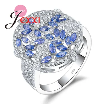 

High Quality Christmas Gift Women Wedding Bands Ring Jewelry 925 Sterling Silver Cubic Zirconia Engagement Anillos