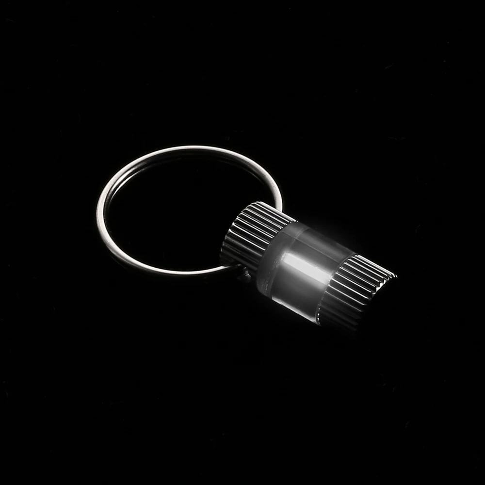 Тритий самостоятельное светящееся кольцо для ключей водонепроницаемый ультра светильник наружный светится в темноте брелок кольцо аварийный выживания мини светильник - Цвет: White Pattern 2