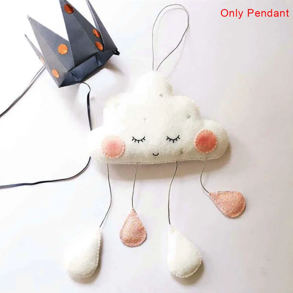 Фетр милый кулон дома Мягкие DIY декоративные дети капли дождя спальня детская