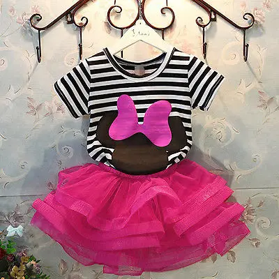2016 Summer Kids font b Dress b font Princess Girl Min nie font b Dress b