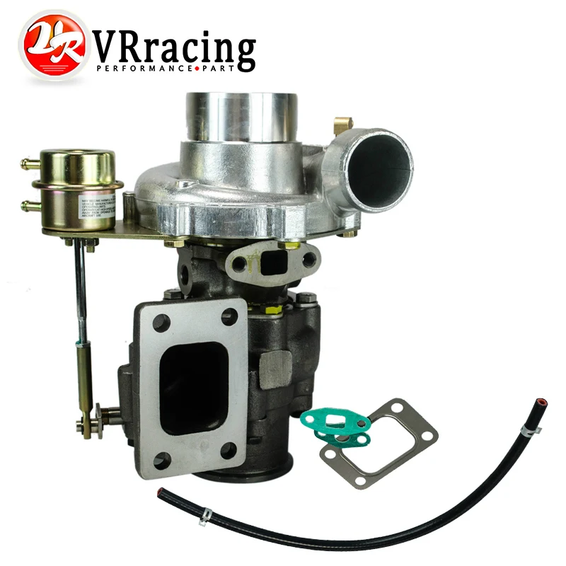VR RACING TURBOCHARGER T3 T4 INTERNAL WASTEGATE A R 60 cold 63 hot t3 flange V