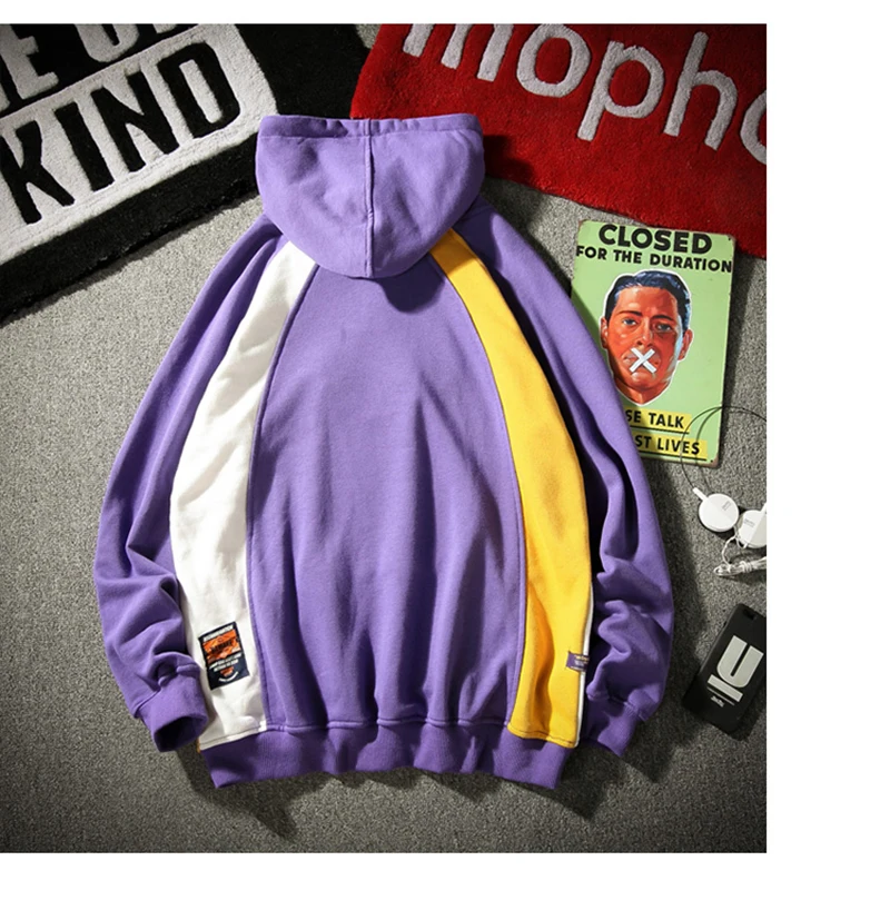 Mens Hoodies Hip Hop Patchwork Modis Harajuku  (27)