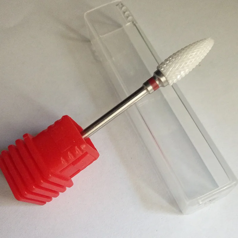 1* мелкая пуля керамический сверло для ногтей электрическая маникюрная машина аксессуары инструменты для дизайна ногтей электрические маникюрные фрезерные пилки для ногтей