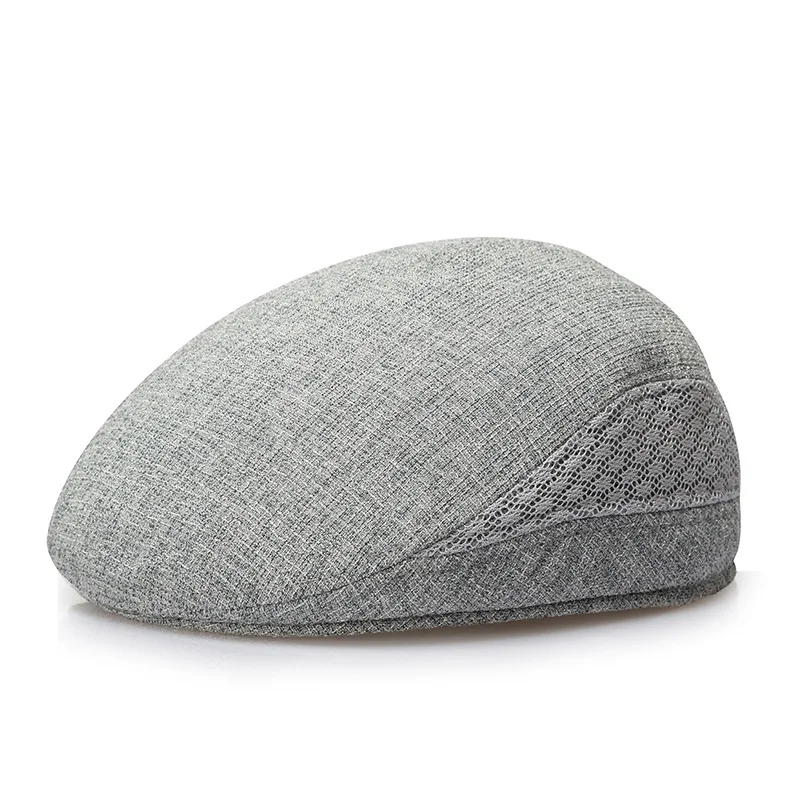 

Spring Summer Baseball Caps For Men Casual Linen Striped Peaked Hat Soft Cool  Sunproof Adult Beret Hats
