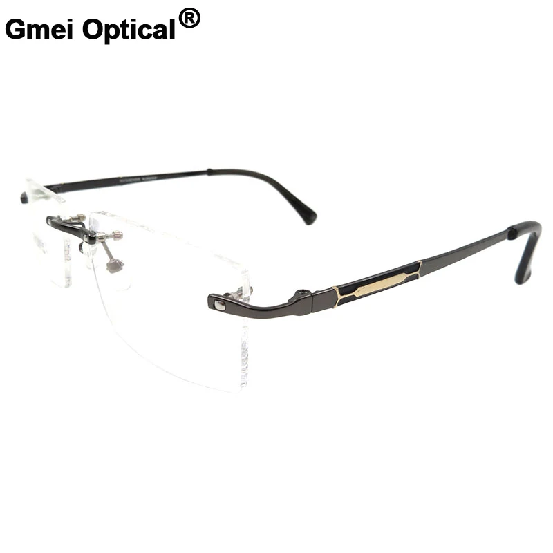 

Gmei Optical S8313 Rimless Eyeglasses Frame for men Rimless Eyewear Glasses