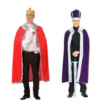 Карнавальный костюм на Хэллоуин, Королевский плащ для взрослых, очаровательный костюм на Хэллоуин, карнавальный костюм для взрослых, Новое поступление