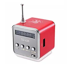 Мини цифровой FM радио динамик портативный радио приемник алюминиевый ЖК стерео громкий динамик Поддержка Micro TF карта Z3