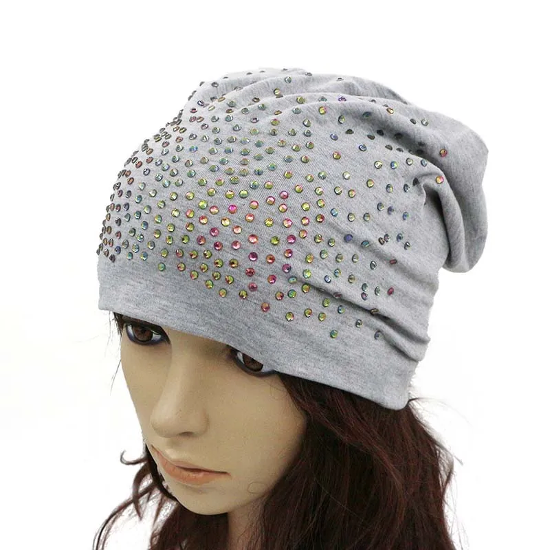 GZHilovingL свободные сутулящиеся вязаные шапочки с «алмазным» узором для женщин женские мягкие Полиэстеровые зимние осенние весенние свободные шапочки INS крутые шапки - Цвет: grey