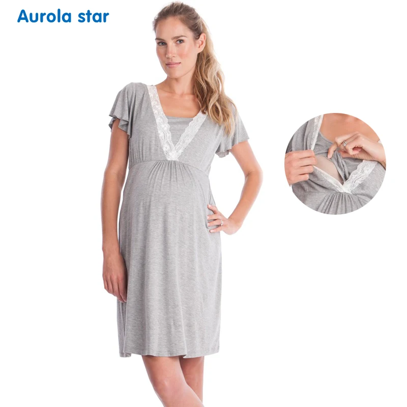 maternity pajamas nightwear AS1763 LOGO 001
