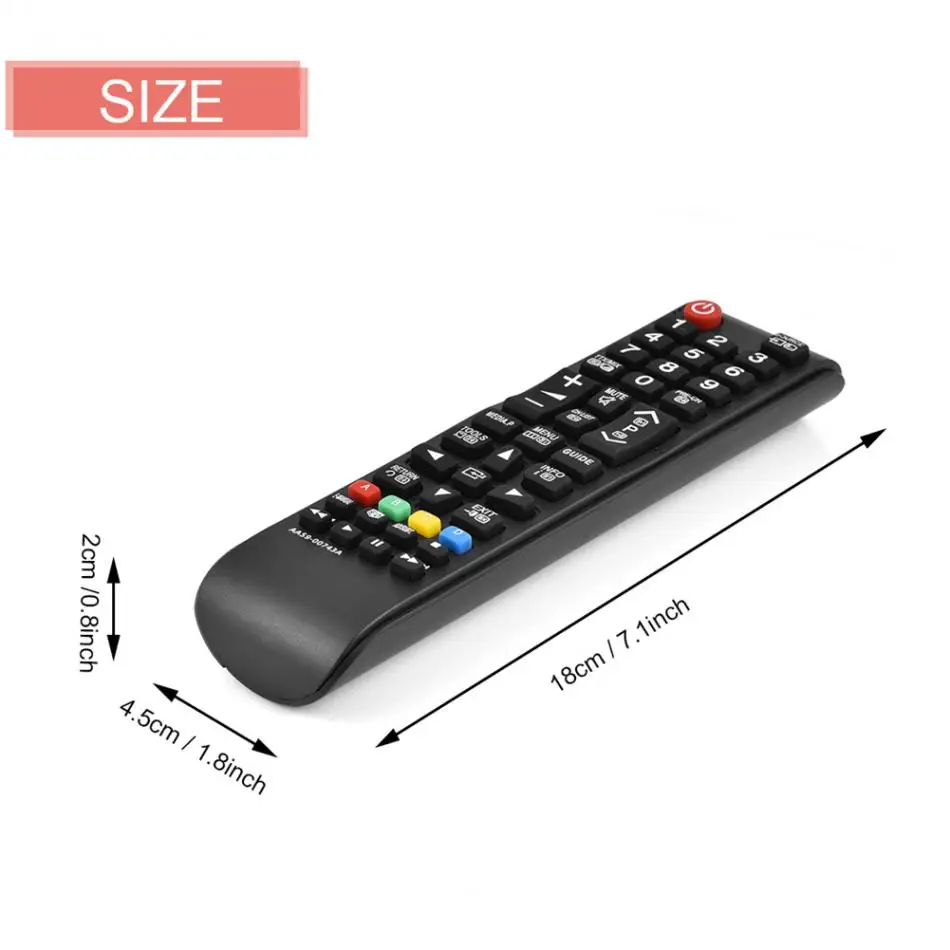 Универсальный пульт дистанционного управления для Samsung 3D Smart TV ИК черного цвета с