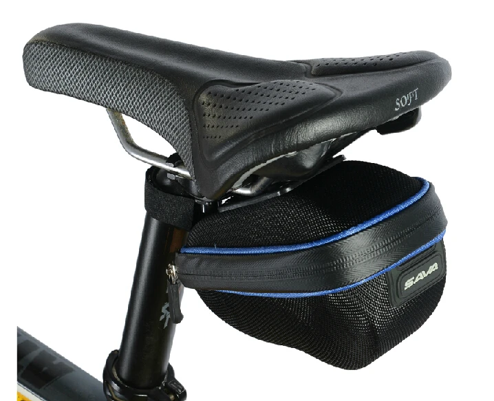 High quality hard shell bike saddle bag cool black road mtb mountain