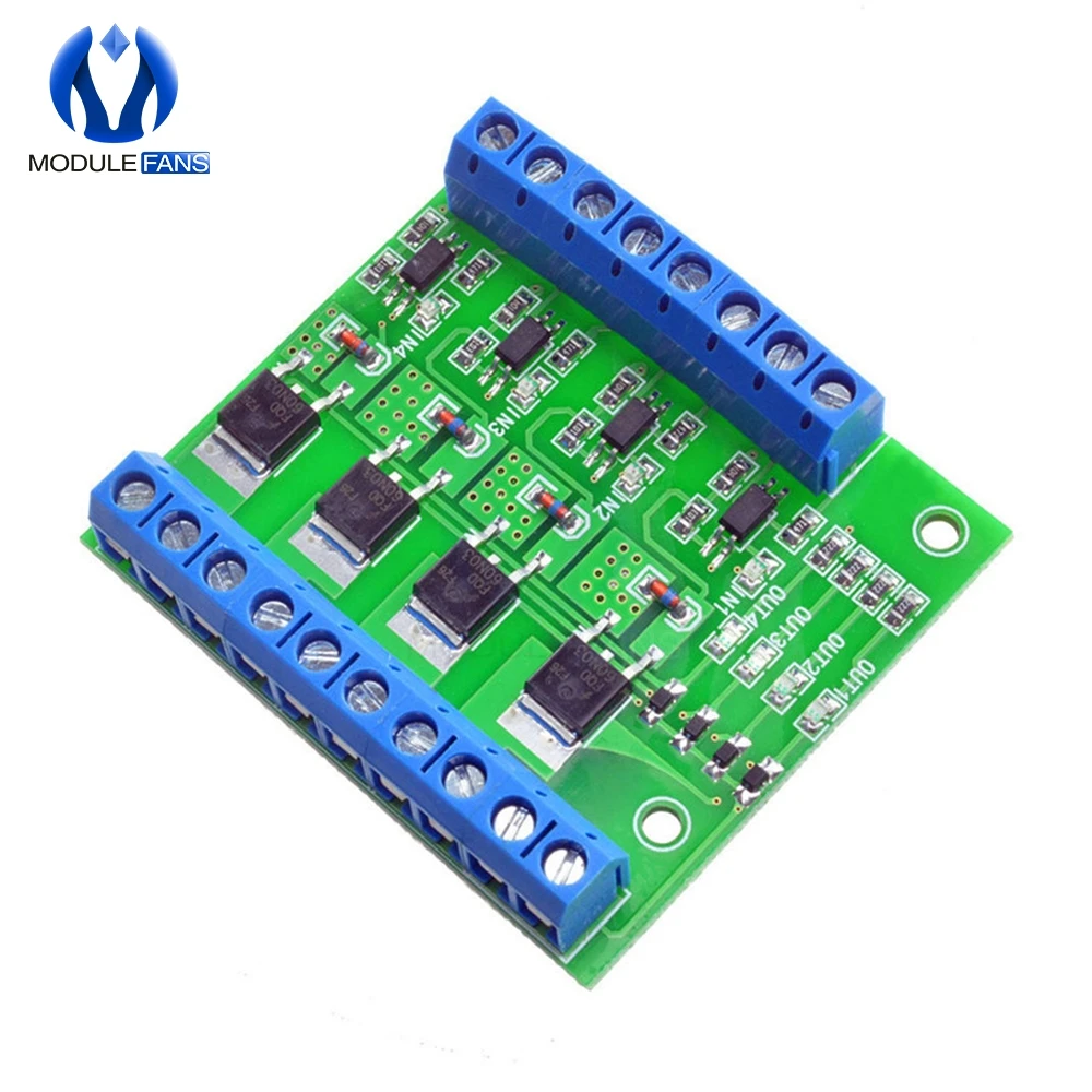 

MOS FET F5305S 4 Channels Pulse Trigger Switch Controller PWM Input Steady for Motor LED 4 Way 4ch 4 way Diy Electronic Module