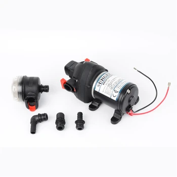

DC 12V/24V 132W 25PSI Lift 15m Mini Electric Water Pump Automatic Diaphragm Pump Car Yachts Use bilge pump FL-701 FL-704