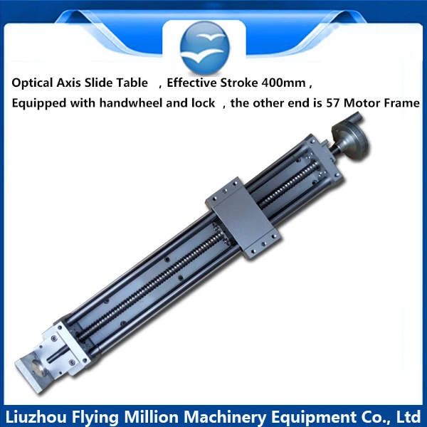 

1605 ball screw rod , lock, handwheel ,57 motor bracket linear slide table module 400 mm