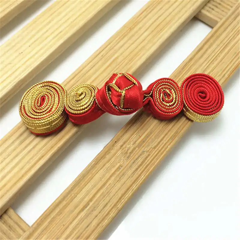 DoreenBeads 5Pairs Chinese Knot Buttons Calabash Round Button Cheongsam