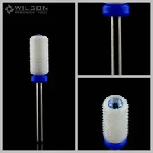 Кристалл большая цилиндрическая фреза [радиус угла]-средний(6100476)-белый керамический сверло для ногтей