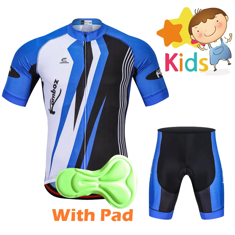 

2018 New Cycling Jersey Set for Boys Girls Pro Cycling Clothing for Kids Ropa Ciclismo Children's Bicycle Wear Racing Bike Wear