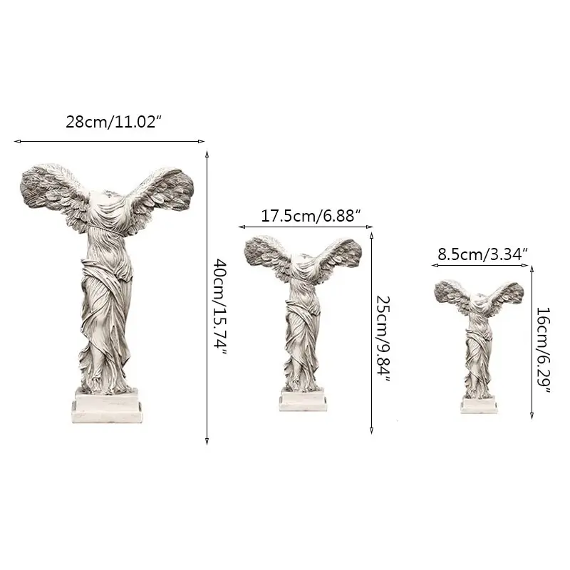 Strongwell викторианская Смола Рисунок Статуя победи статуэтку богини креативное домашнее настольное украшение ретро ремесла