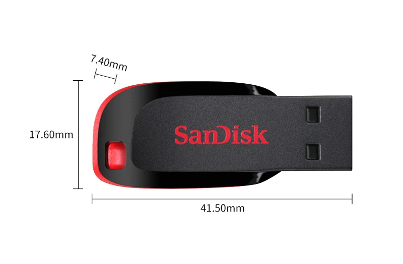 Флеш-накопители SanDisk, 16 ГБ, USB флеш-накопитель, 32 ГБ, 64 ГБ, USB 2,0, карта памяти, мини-флешка, u-диск для ПК, планшет, поддержка, официальный