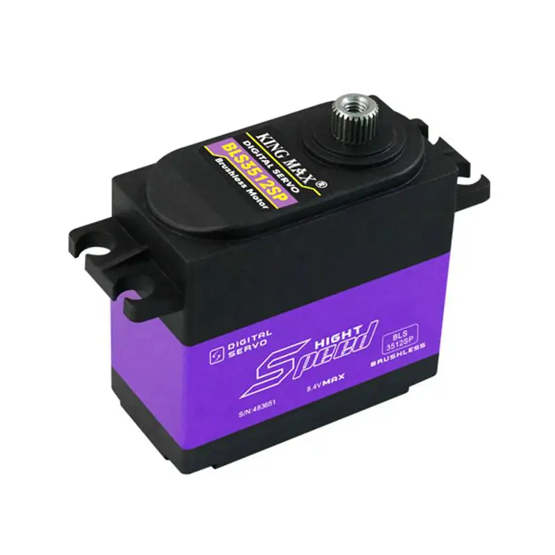 

FATJAY KINGMAX BLS3512SP 71g 35kg.cm digital steel gear standard waterproof servo for RC 50-150CC gas engine 1/5 car