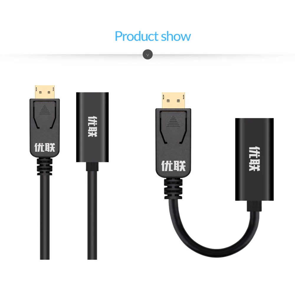 Unnlink Дисплей Порт DP к HDMI/VGA/DVI 21 см мужчин и женщин кабель Поддержка 1080P@ 60 Гц Дисплей порт конвертер для новой графической карты