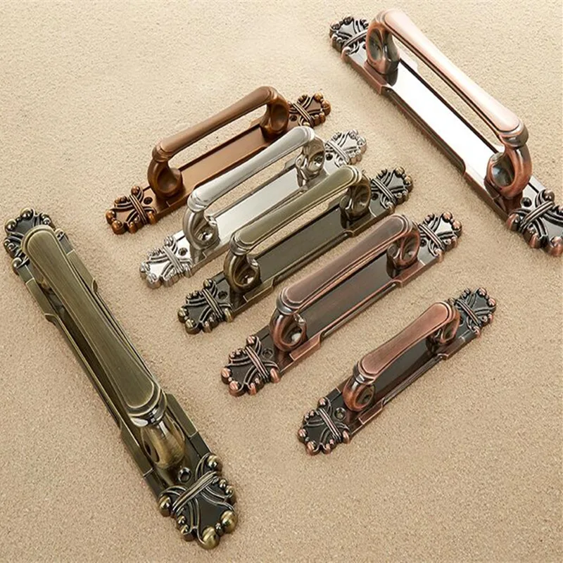 

European Antique Door Handle Retro Metal Cupboard drawer knobs Hardware Woodworking Decoration Furniture Accessory hand tools