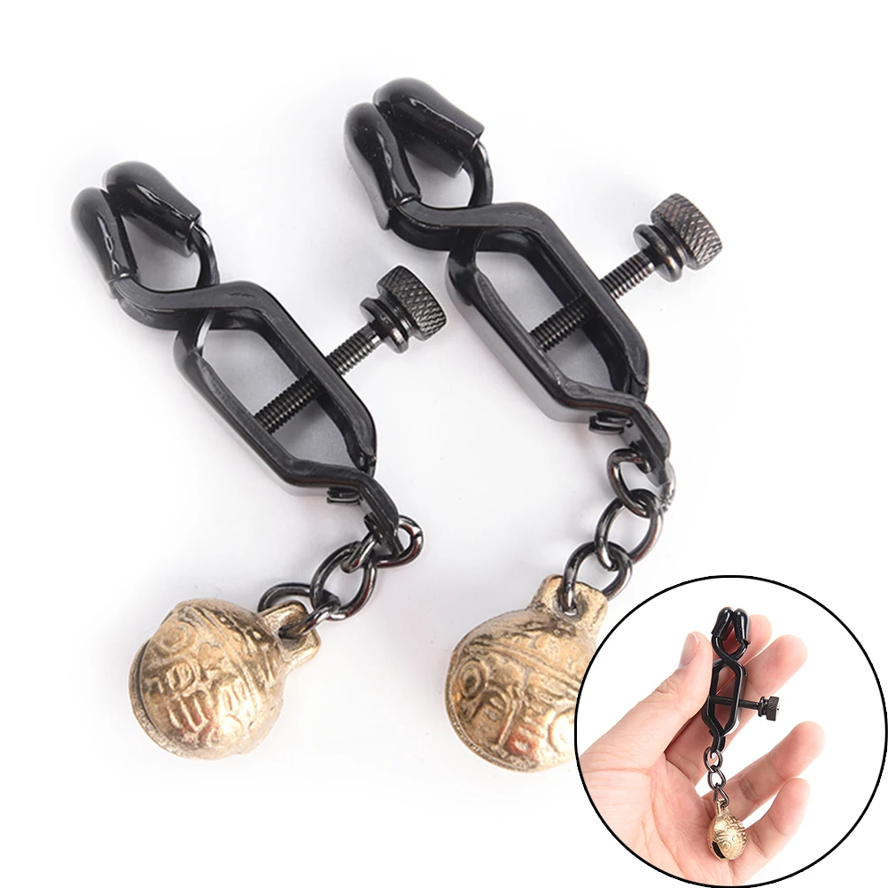 Stainless Steel Labia Clitoris Nipple Clamps Black Metal Chain Bdsm Bondage clip For Women Body Jewelry Accessories| |