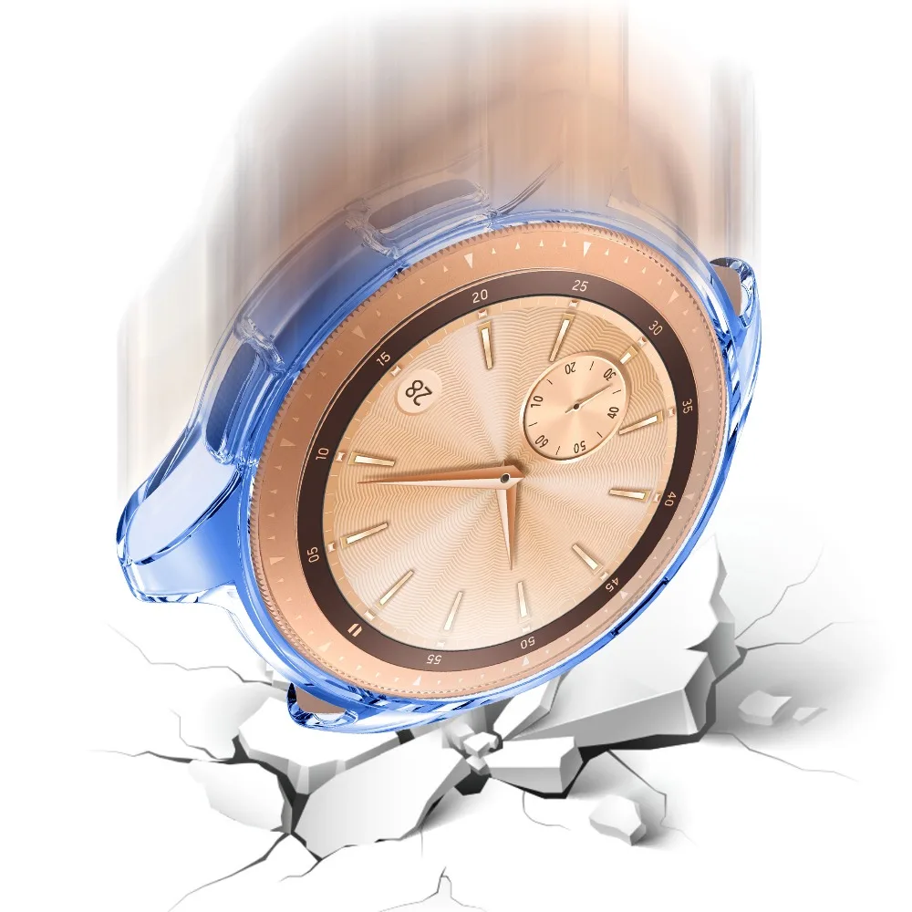 Чехол для samsung gear S2 frontier, чехол для samsung Galaxy watch 42 мм, ремешок, мягкий ТПУ, покрытие, круглый защитный чехол s shell