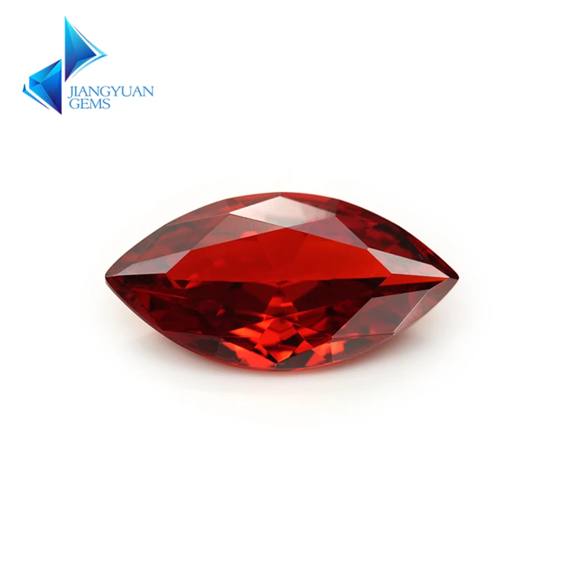 

1.5x3-10x20mmMarquise Shape 5A Garnet CZ StoneSynthetic Gems Cubic Zirconia Beads For Jewelry