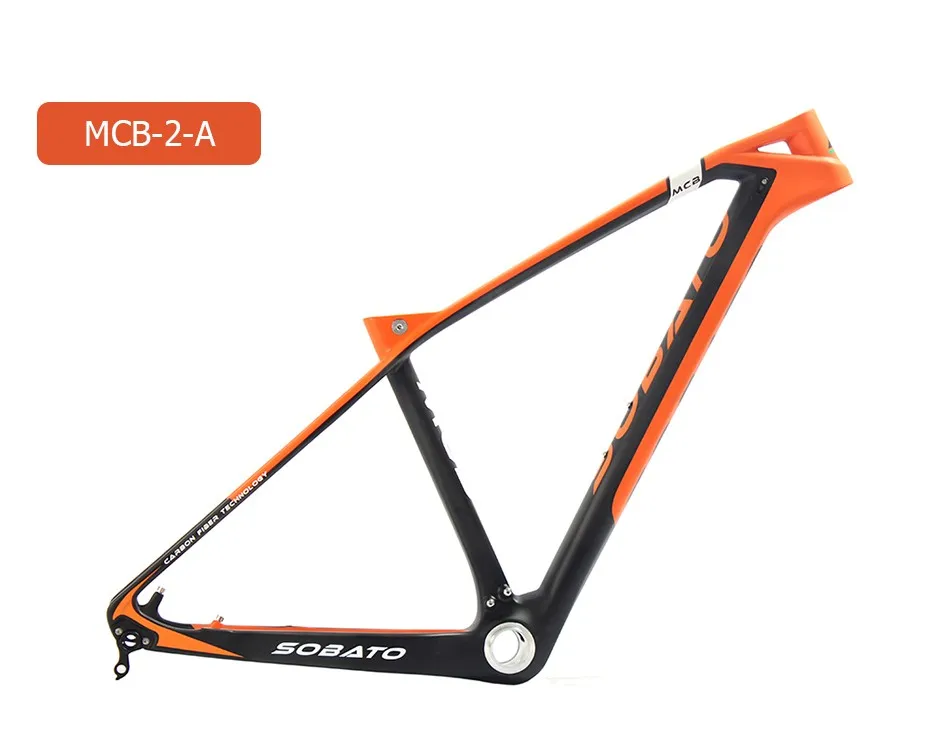 Excellent T800 EN Standard MTB Carbon Frame 27.5er Size  17.5"  BSA/BB30 Carbon Frame UD matte finished 5