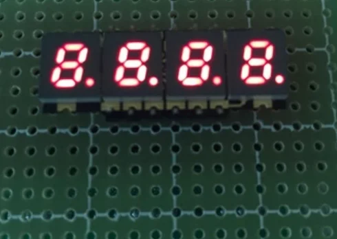 10 шт. 4 бит 0 2 дюйма SMD цифровой светодиодный дисплей красный свет 7 сегментов общий