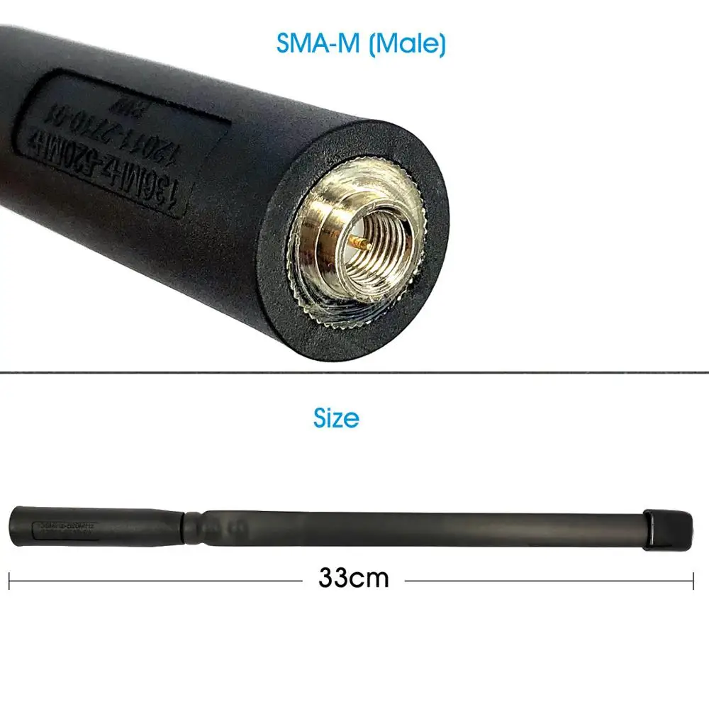 33cm SMA-M Male 8W Folding Tactical Antenna 17-1