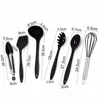 Ustensiles de cuisine Set de cuisine comprend 10 pièces ustensiles de cuisine antiadhésifs serveur Spaghetti, louche à soupe, tourneur à fente, fouet ► Photo 3/6