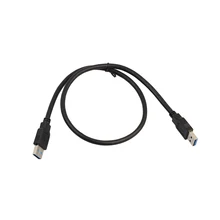 Черный PCI-E 1X до 16X Шахтерская плата удлинитель Стандартный USB3.0 папа-папа 0,6 м удлинитель длина провода 0,6 м