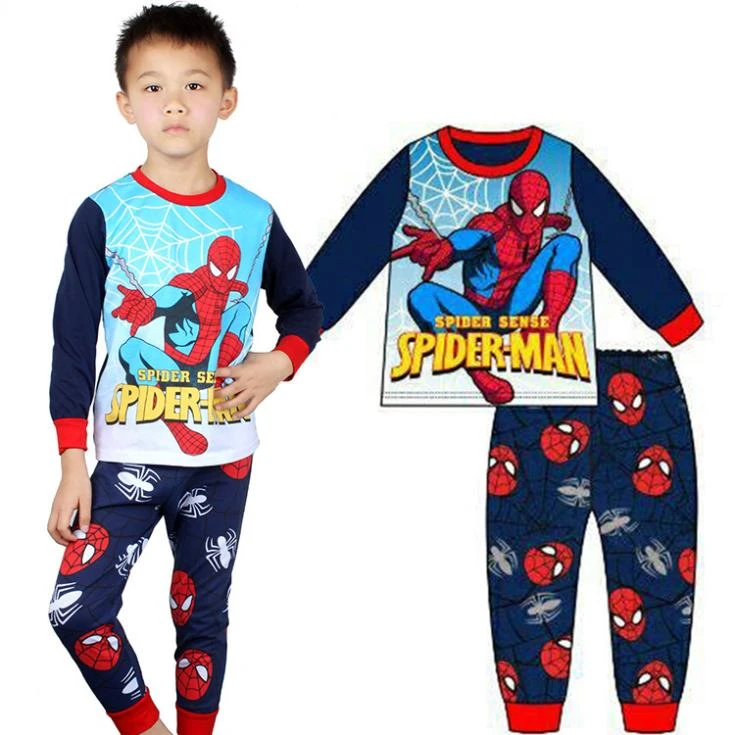 Traje De Spiderman Ninos Pijama De Dibujos Animados De Algodon De Manga Larga Tops Camiseta Pantalones Ninos Ninos Ropa De Bebe Ropa De Dormir Pijamas Children S Sleepwear Kids Pajama Setssleepwear Baby Boy Aliexpress