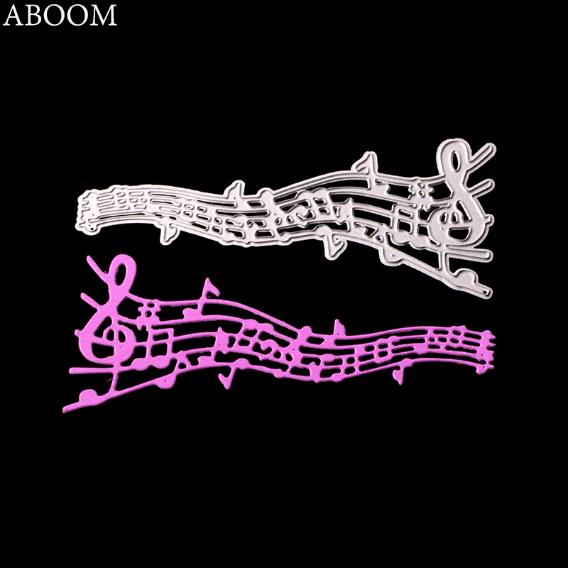 

ABOOM New Die Cut Music Note Cutting Dies Stencil For DIY Scrapbooking Paper Craft Photo Album Decoration Papercraft Template