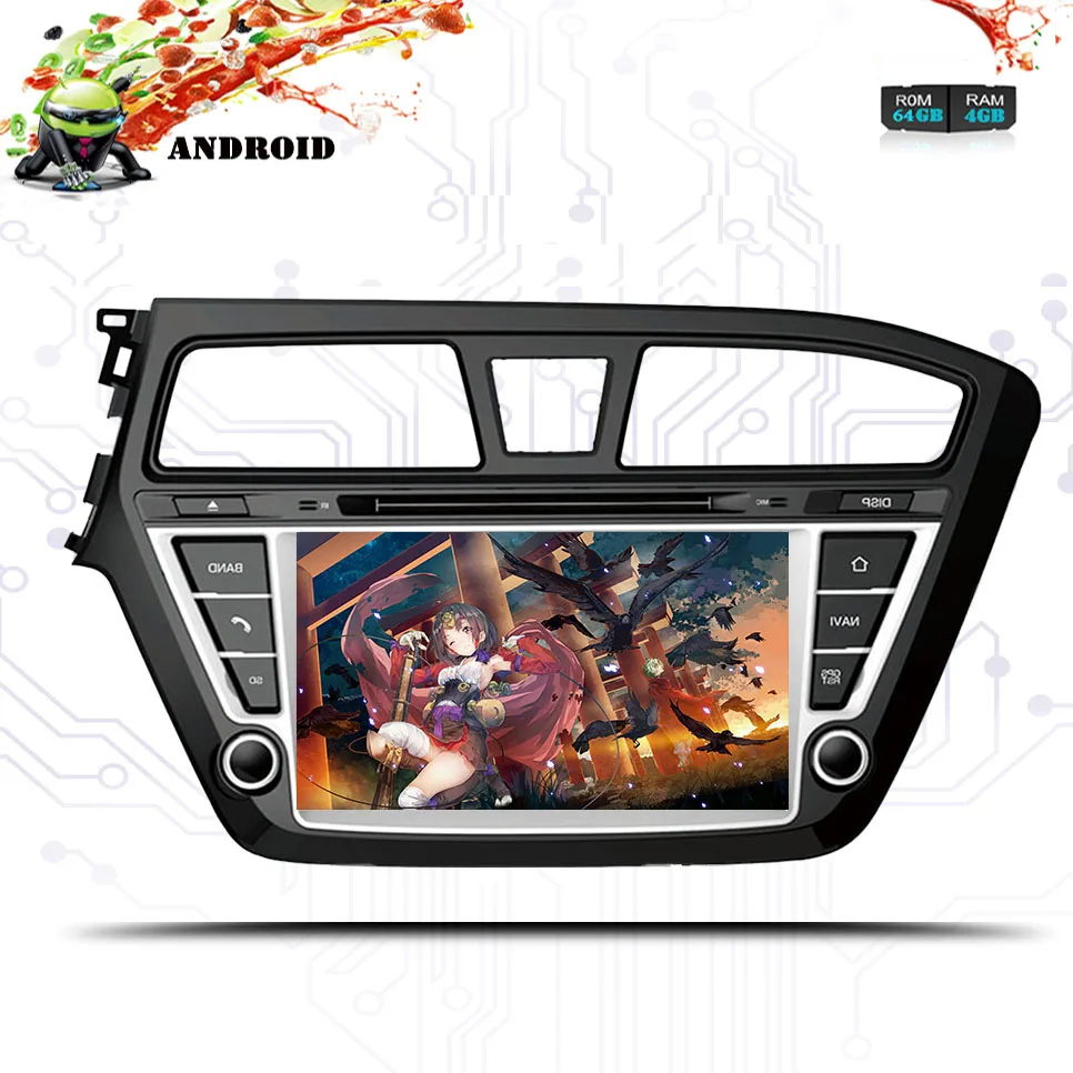 Flash Deal Octa 4+64G core Android 9.0 For HYUNDAI I20 2014 2015 16 2017 Car DVD Player GPS Radio CD AUDIO Stereo Navigation multimedia PC 3