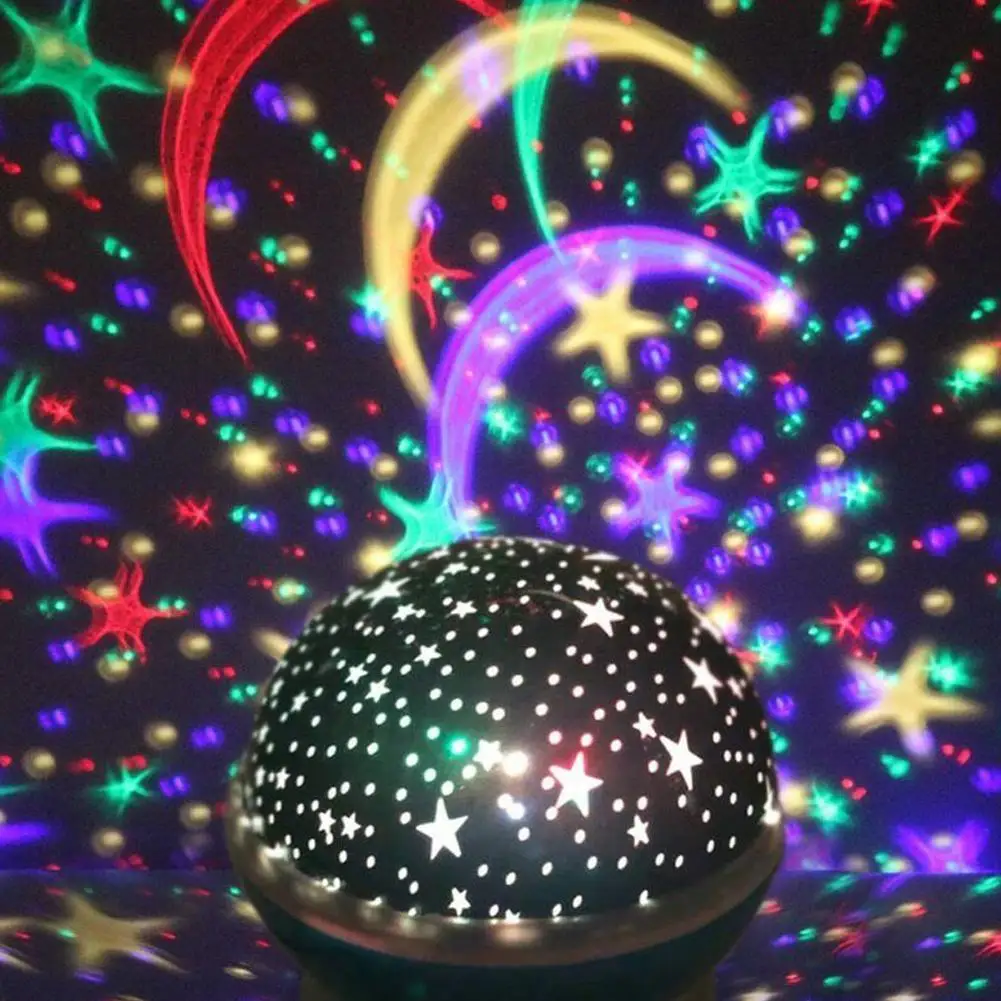 Star Projector Lamp Constellation Lamp Starry Night Light LED Star Light Lampara Luna USB Bedroom Party Rechargeable Night Light
