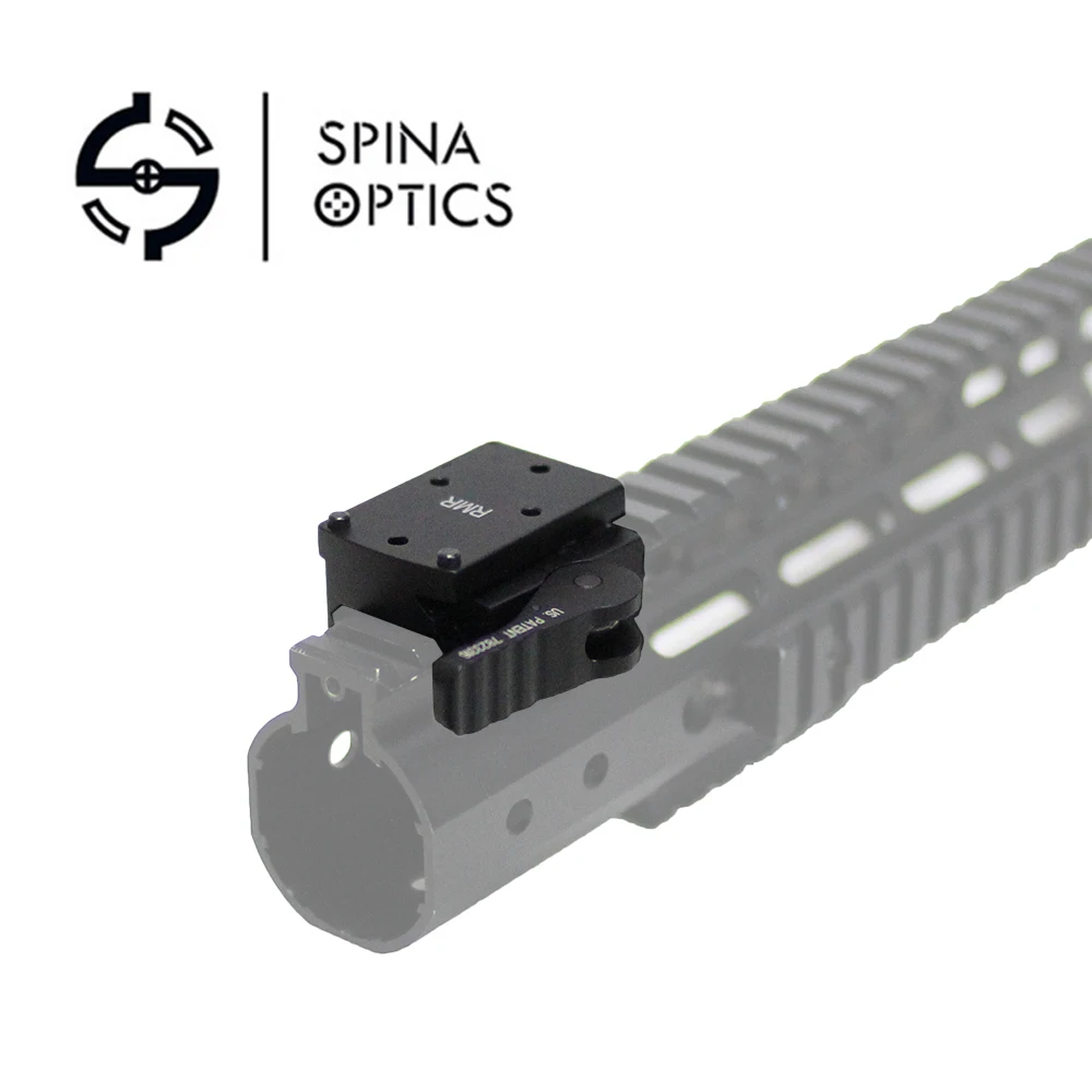 

SPINA OPTICS Mini RMR Red Dot Sight Mount Riser Scope Mount with QD Quick Detach Auto Lock fit 20mm Picatinny Rail Base