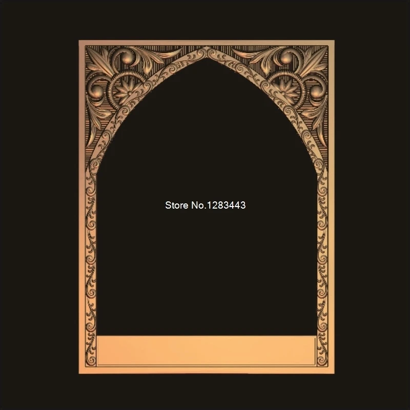 4pcs Window Decor 3D Model STL relief for cnc STL format Furniture Window Decor 3D STL format furniture decoration