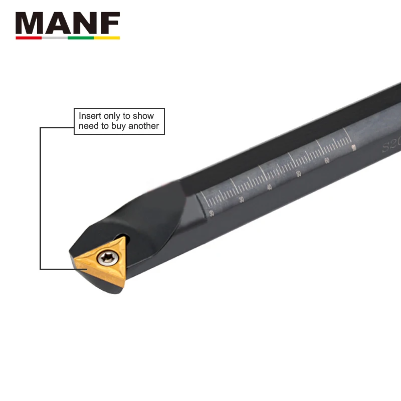 

MANF turning tool holder 12mm S10K-STWPR11 CNC turning insert lathe tools Lathe Cutter Bar Processing Internal Boring Tool
