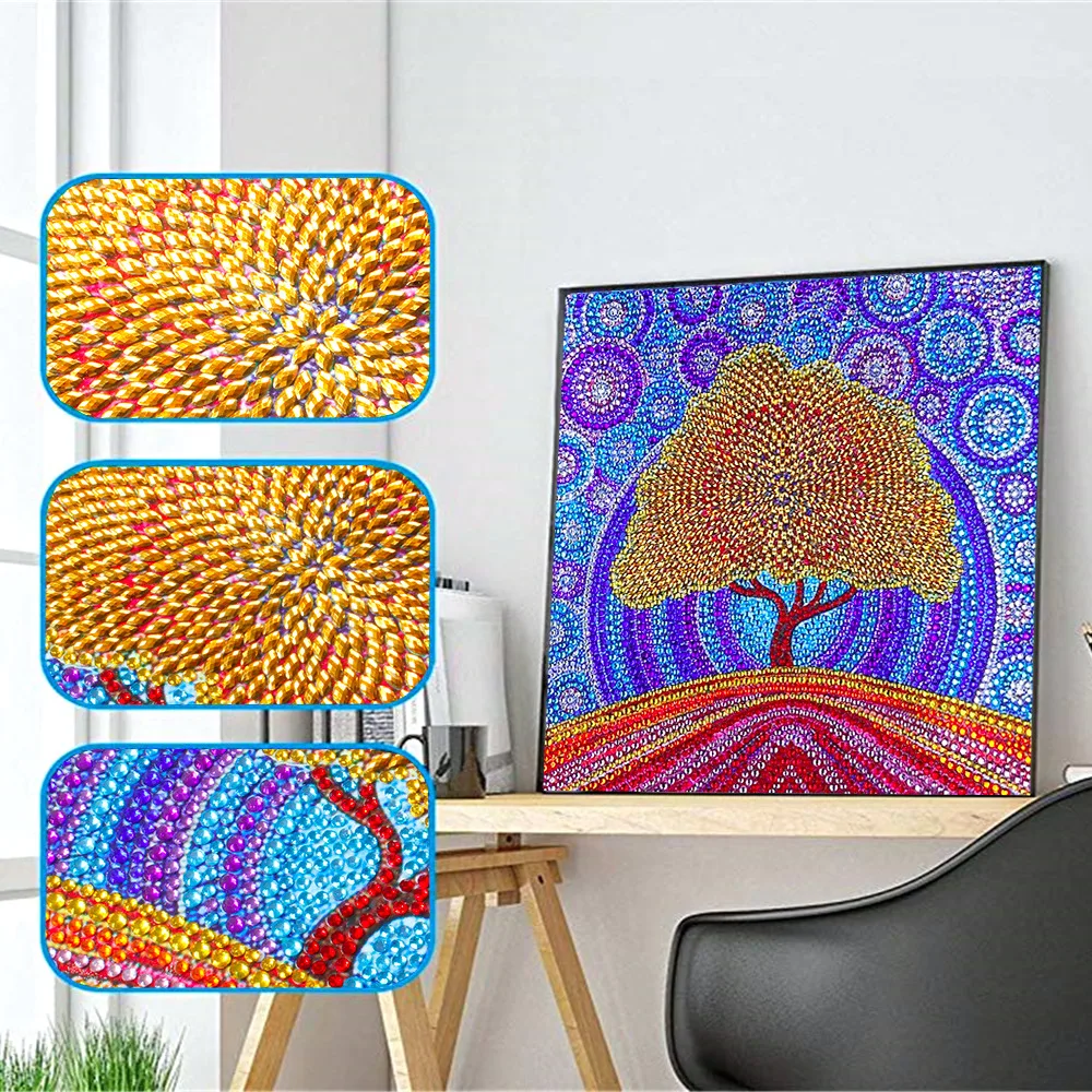 

HUACAN Special Shape Diamond Mosaic Tree DIY Diamond Embroidery Sale Diamond Painting 5d Picture Of Rhinestone Scenery Handmade