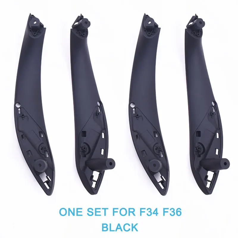 Carbon Fiber Interior Door Pull Handle inside Trim For BMW 3 4 series F30 F31 F32 F33 F34 F35 F36 F80 F82 F83 2013 - Название цвета: F34 F36 Black Set