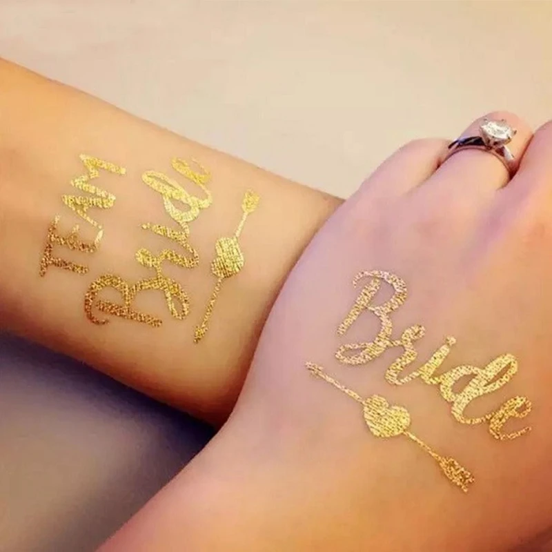Metal-Tattoo-Sticker-Happy-Birthday-Bachelor-Party-Team-Bride-Feather-for-Wedding-Brithday-Party-Gift-Boy