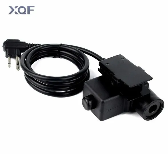 

U94 PTT Cable Plug Military Adapter Z113 Standard Version for Walkie Talkie for Motorola Two Pins Radio Hunting