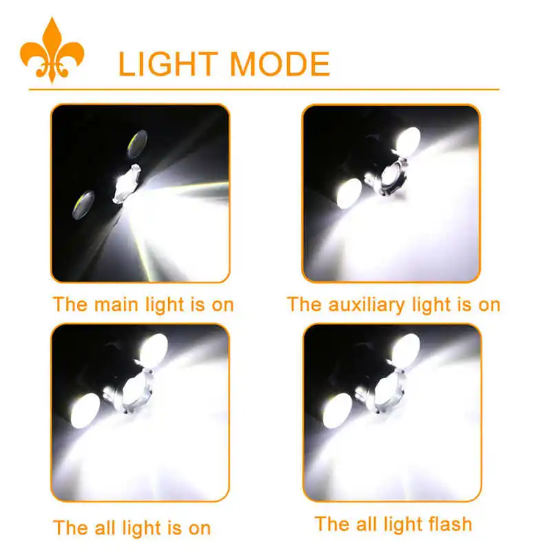 15000LM 3x XM-L T6 LED Rotate Rechargeable 18650 Headlamp Head Light Torch powerful led flashlight head laser pointer #3S26 (7)
